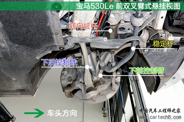 材质工艺俱上乘 宝马530Le底盘实拍解析