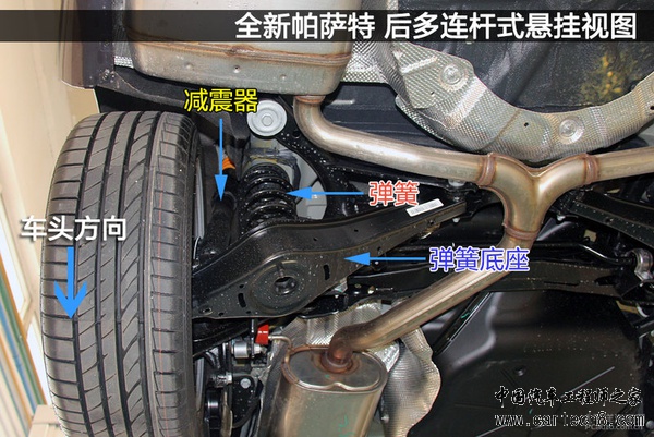 隔音出色防护好 全新帕萨特底盘实拍解析 隔音出色防护好 全新帕萨特底盘实拍解析