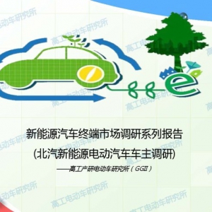 北汽新能源电动汽车车主调研
