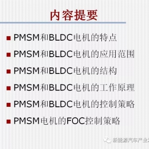 51页PPT｜永磁同步电机工作原理及控制策略