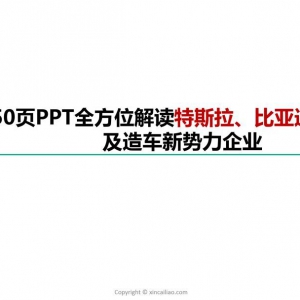 全方位解读特斯拉、比亚迪等新势力