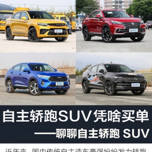 自主品牌发力造轿跑SUV，买不买单先听我说